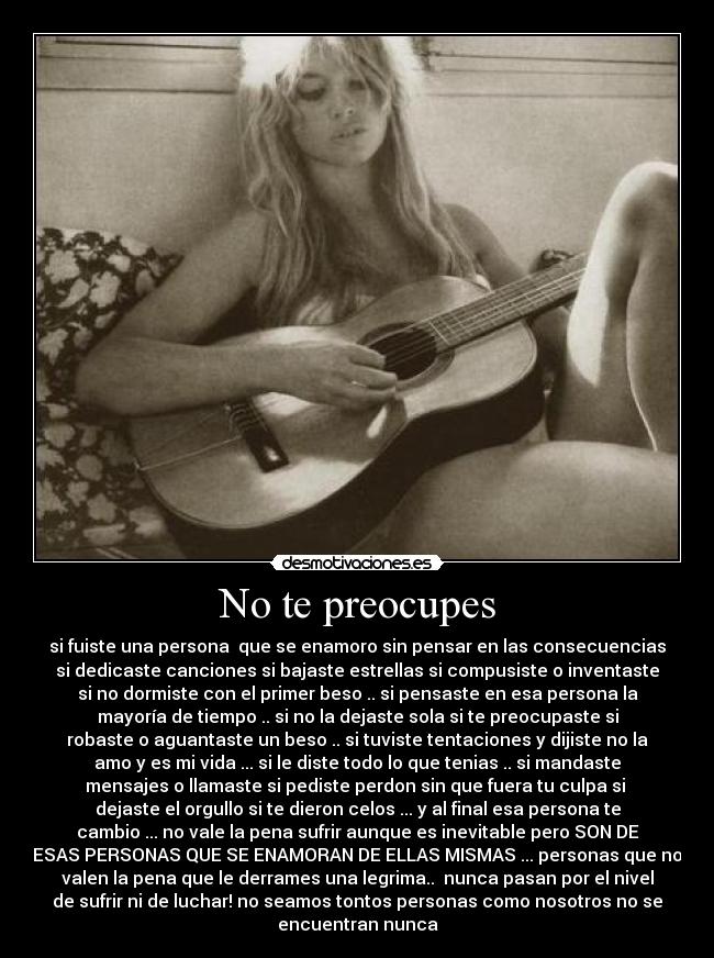 No te preocupes - 