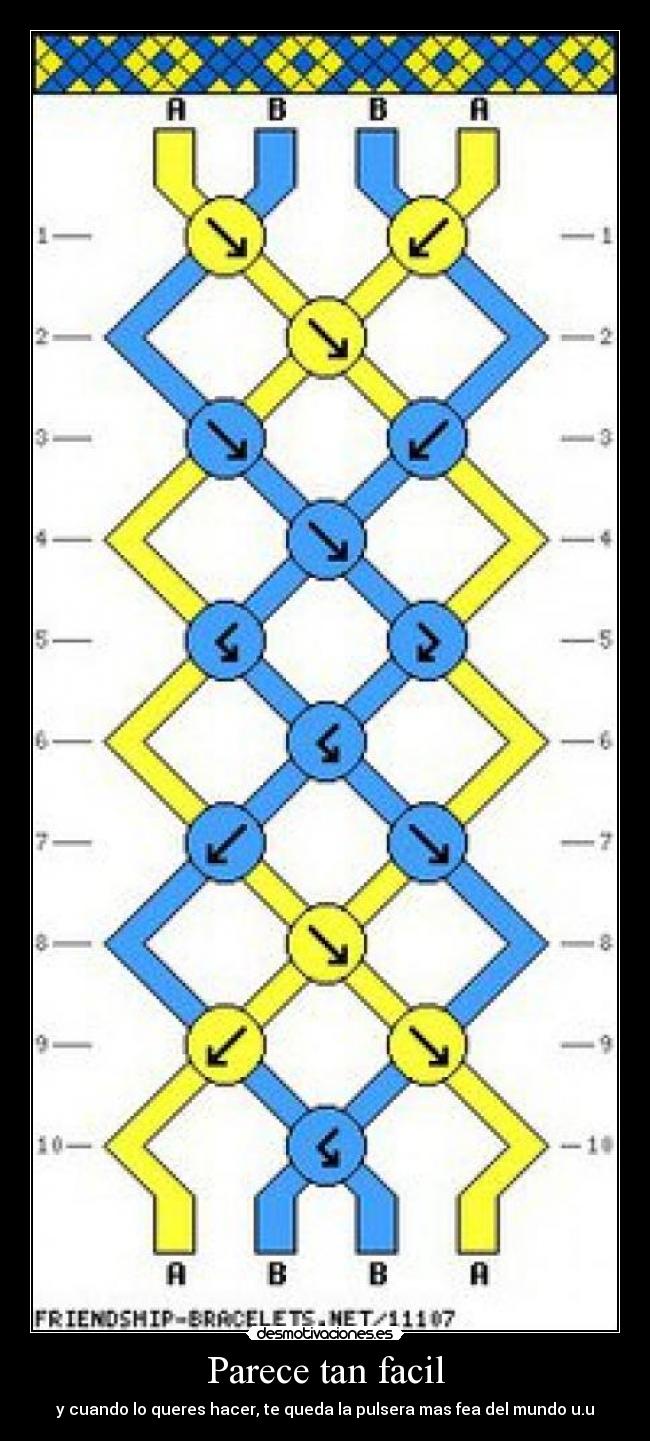 Parece tan facil - y cuando lo queres hacer, te queda la pulsera mas fea del mundo u.u