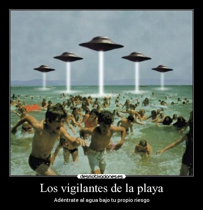 Los vigilantes de la playa - Adéntrate al agua bajo tu propio riesgo