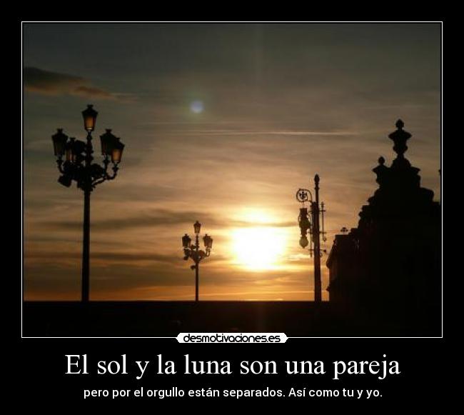 El sol y la luna son una pareja - 