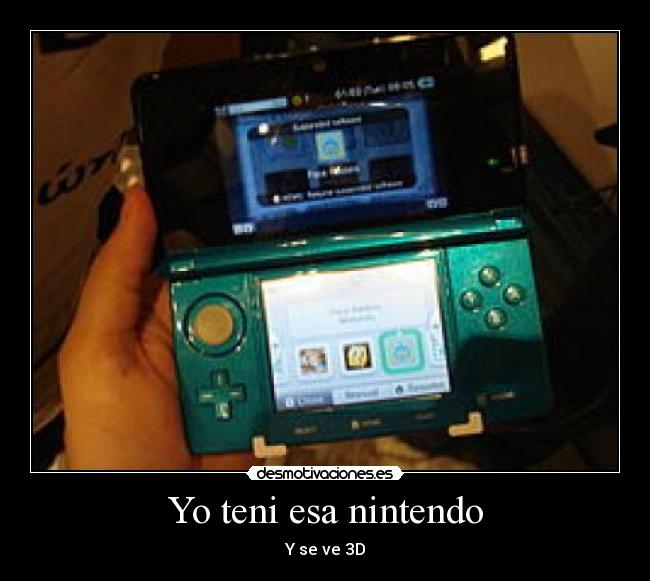 Yo teni esa nintendo - Y se ve 3D