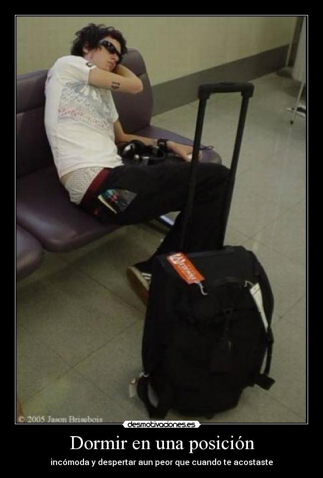 Dormir en una posición - incómoda y despertar aun peor que cuando te acostaste