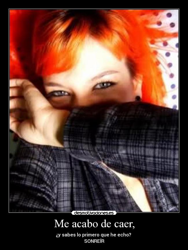 carteles sonreir caer desmotivaciones