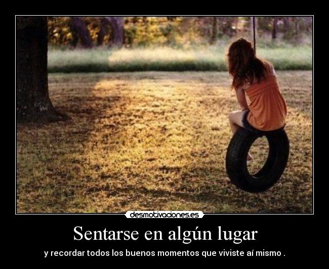 Sentarse en algún lugar - 