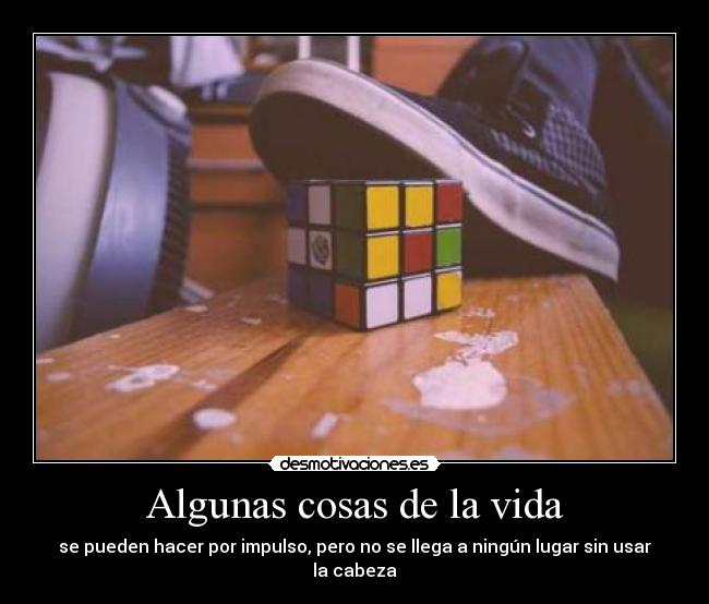 carteles vida cubos rubik everywhere desmotivaciones