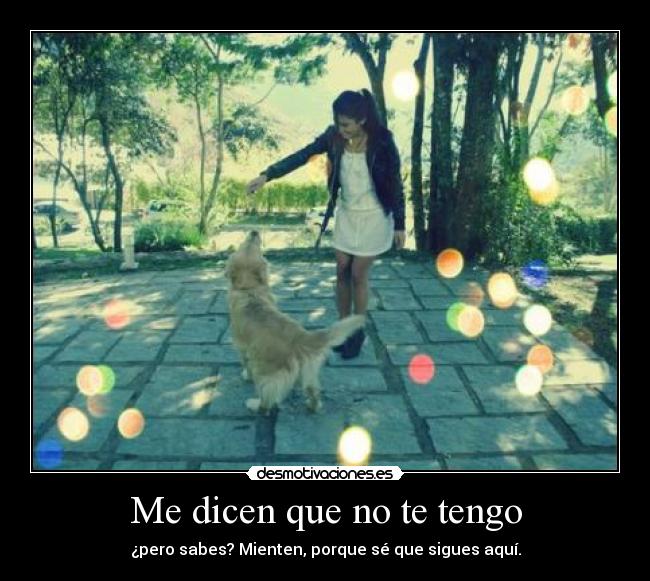 Me dicen que no te tengo -