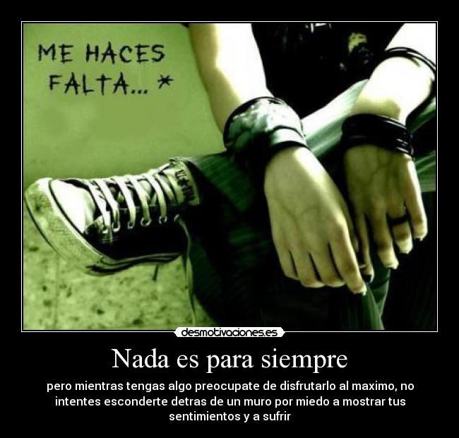Nada es para siempre - 