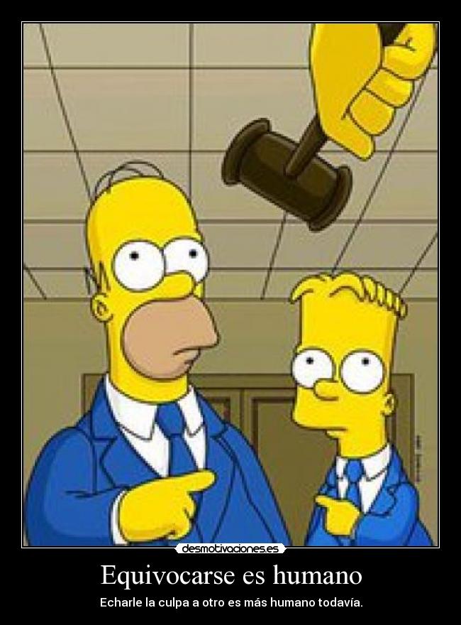 Equivocarse es humano -
