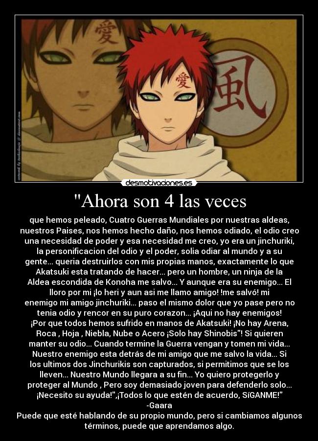 Ahora son 4 las veces -