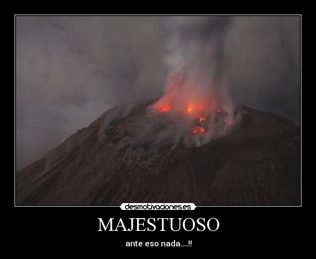 MAJESTUOSO - ante eso nada....!!