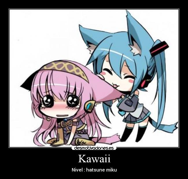 carteles anime kawaii moe hatsune miku luka desmotivaciones