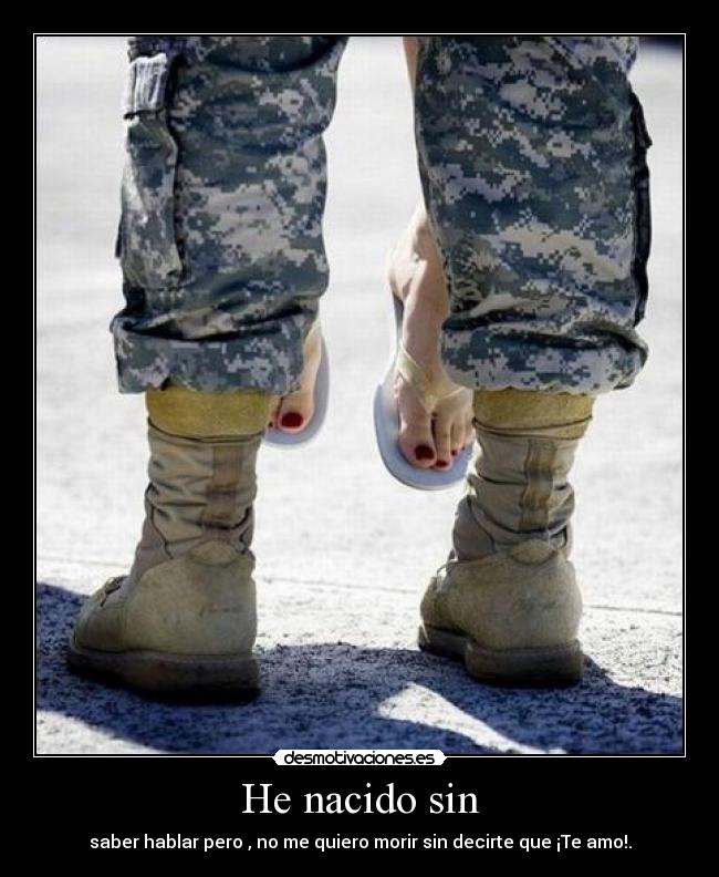 He nacido sin - 