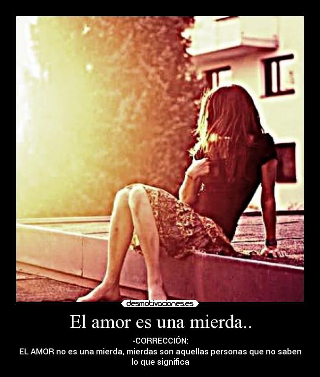 El amor es una mierda.. - 