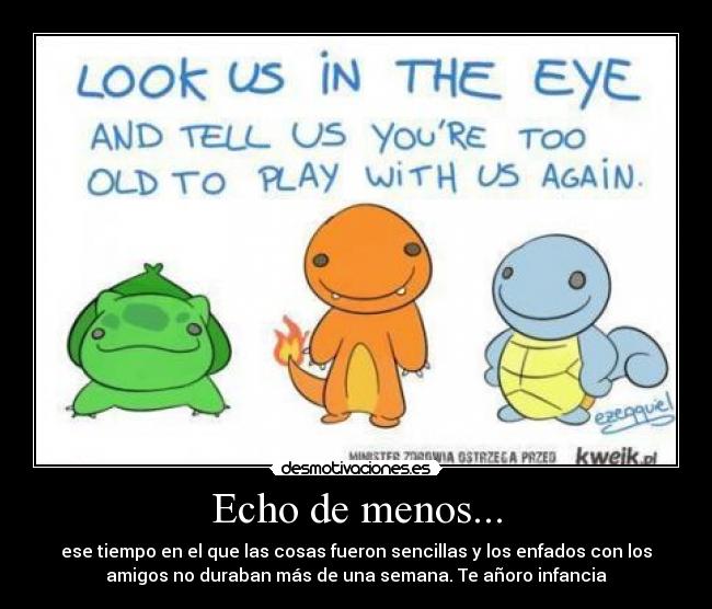 Echo de menos... -