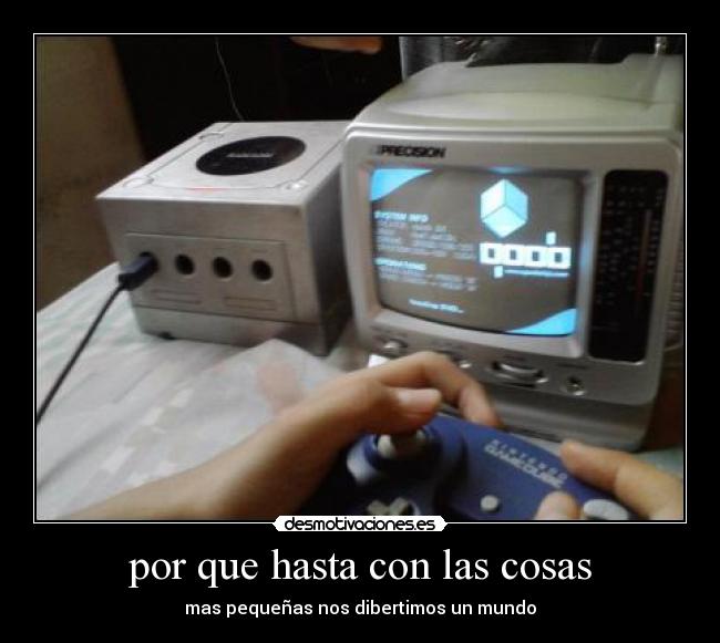 por que hasta con las cosas - mas pequeñas nos dibertimos un mundo