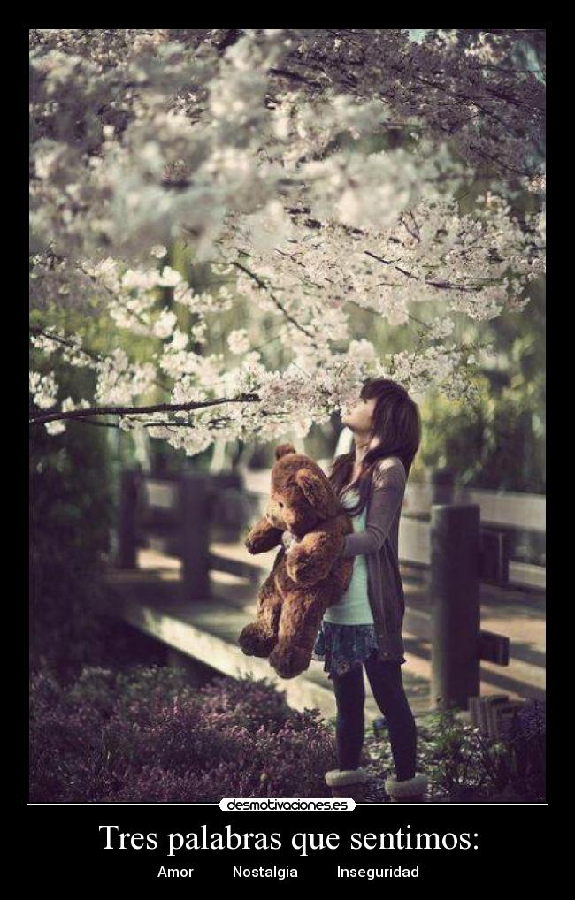 Tres palabras que sentimos: -