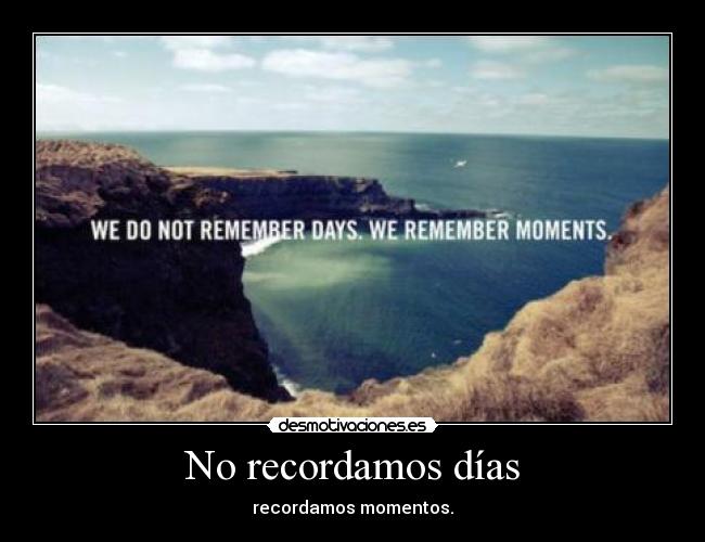 No recordamos días - 