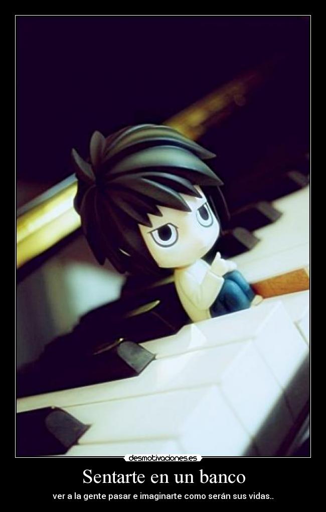 Sentarte en un banco -