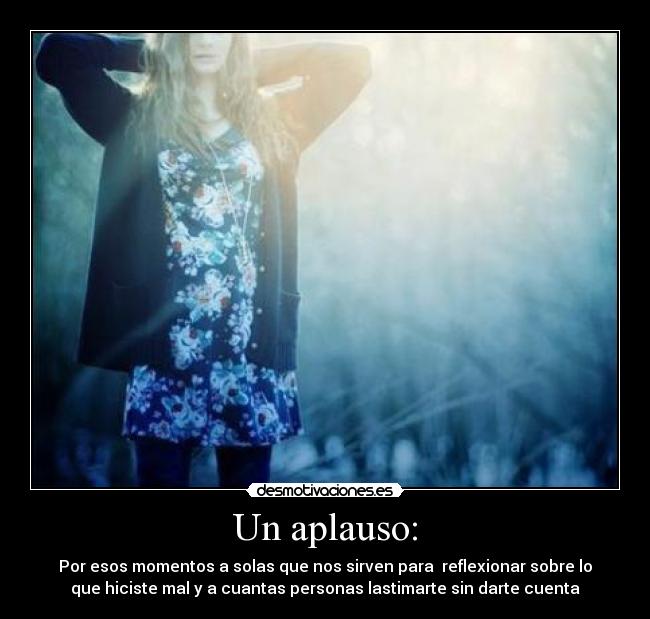 Un aplauso: -