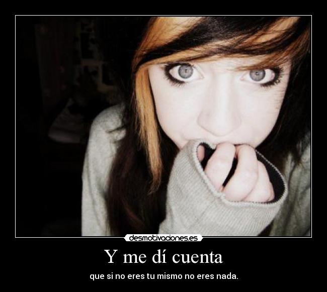 Y me dí cuenta - 