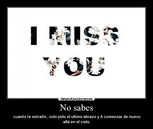 No sabes - 