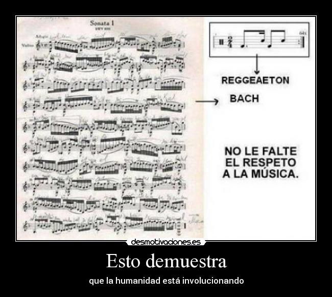 carteles bach regaeton involucion musica desmotivaciones