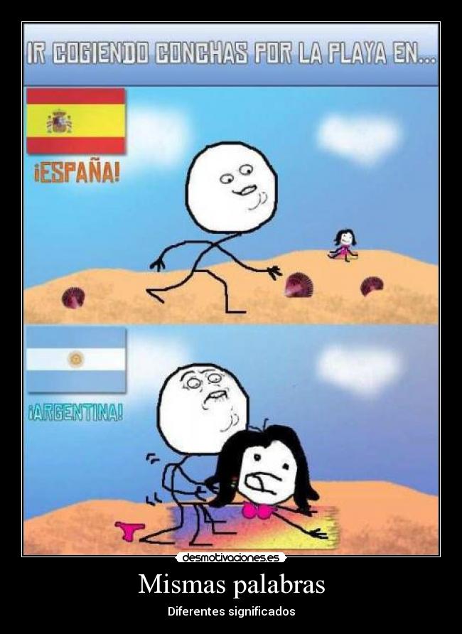 Mismas palabras - Diferentes significados