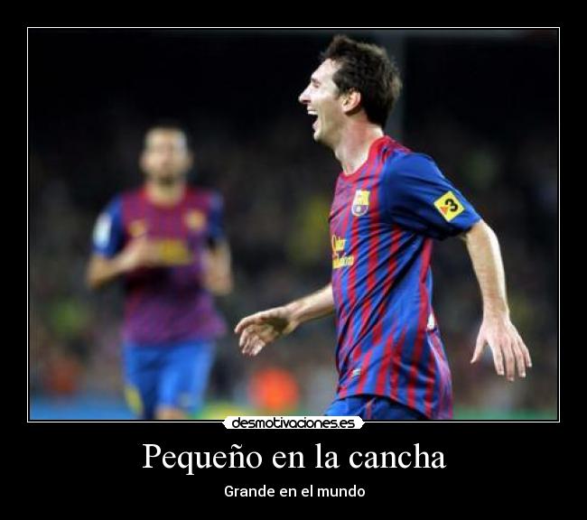 Pequeño en la cancha -