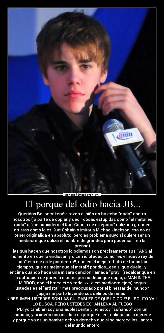 El porque del odio hacia JB... - 