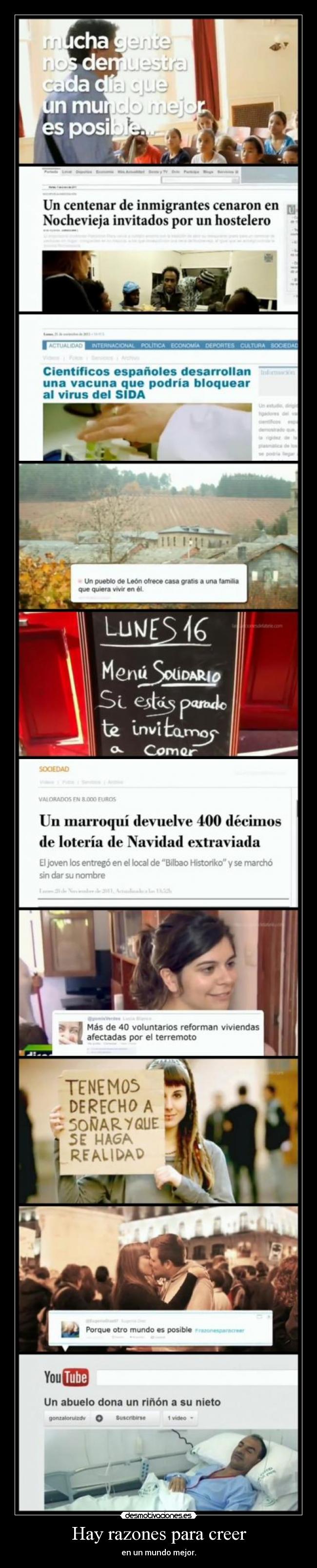 Hay razones para creer -