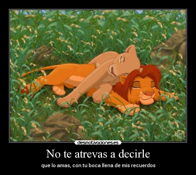 No te atrevas a decirle - 