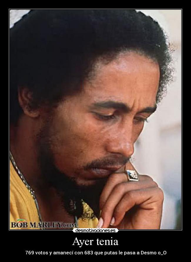 Ayer tenia - 769 votos y amanecí con 683 que putas le pasa a Desmo o_O