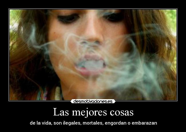 Las mejores cosas - de la vida, son ilegales, mortales, engordan o embarazan