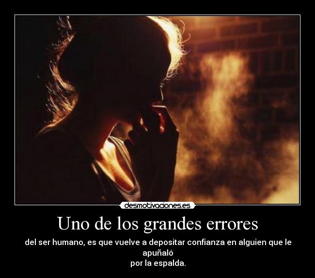 Uno de los grandes errores -