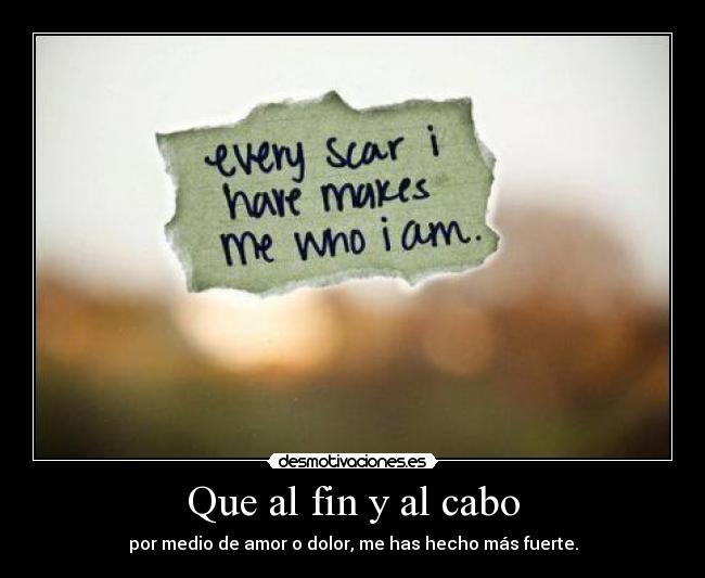 Que al fin y al cabo - 