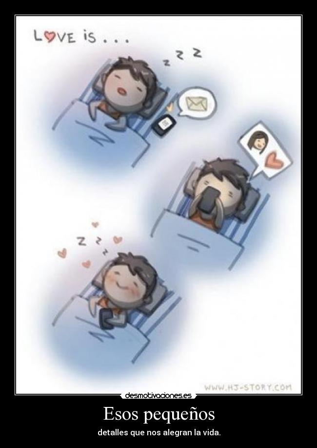Esos pequeños - detalles que nos alegran la vida.