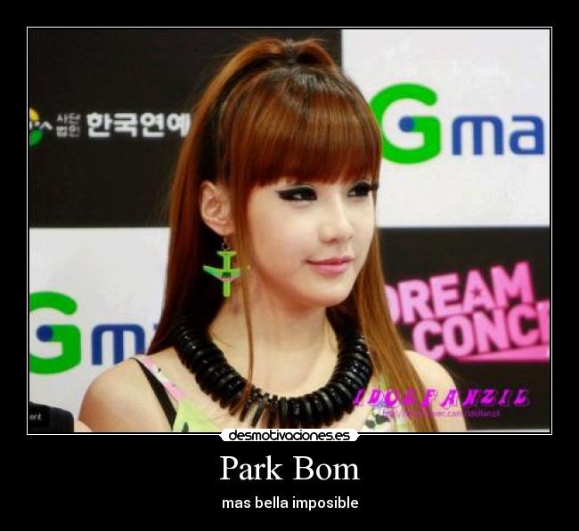 Park Bom - mas bella imposible