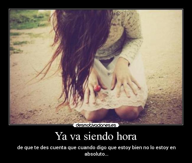 Ya va siendo hora - 