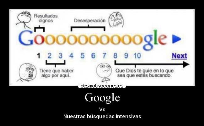 Google - Vs
Nuestras búsquedas intensivas