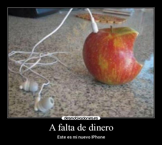 A falta de dinero - 