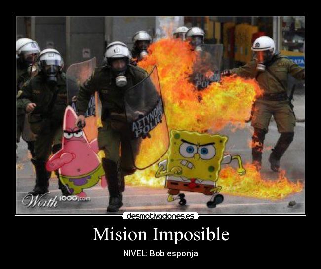 Mision Imposible - NIVEL: Bob esponja