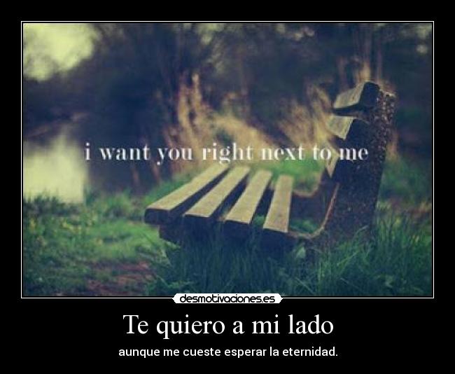 Te quiero a mi lado - 