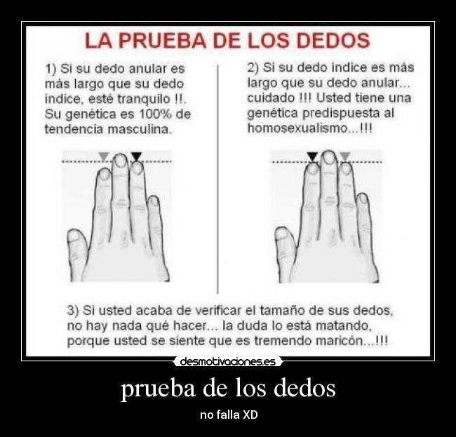 prueba de los dedos - no falla XD