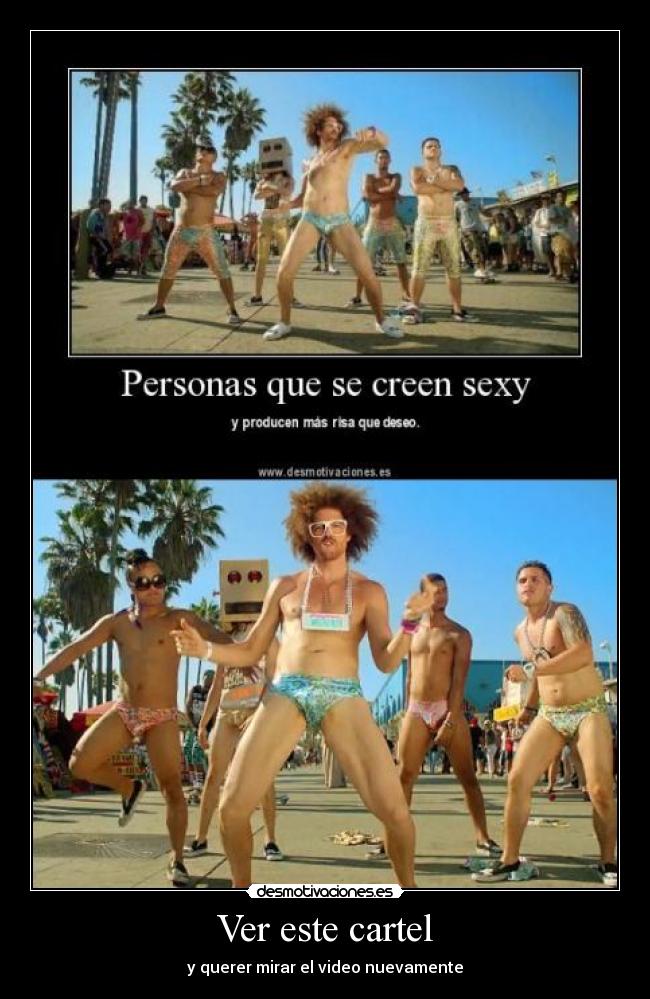 Ver este cartel - y querer mirar el video nuevamente