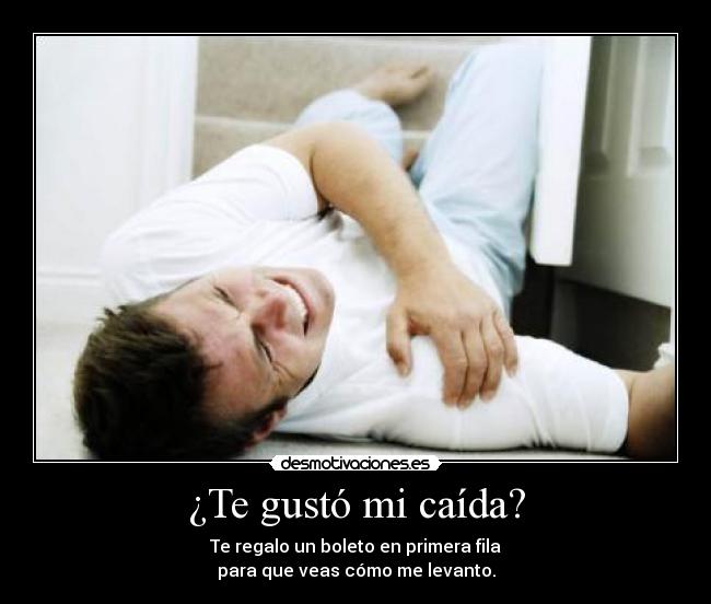 ¿Te gustó mi caída? - 