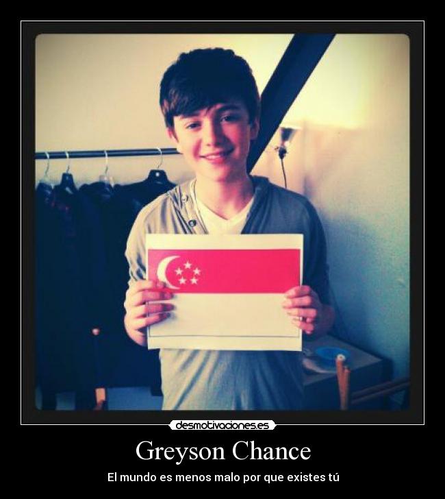 Greyson Chance - El mundo es menos malo por que existes tú