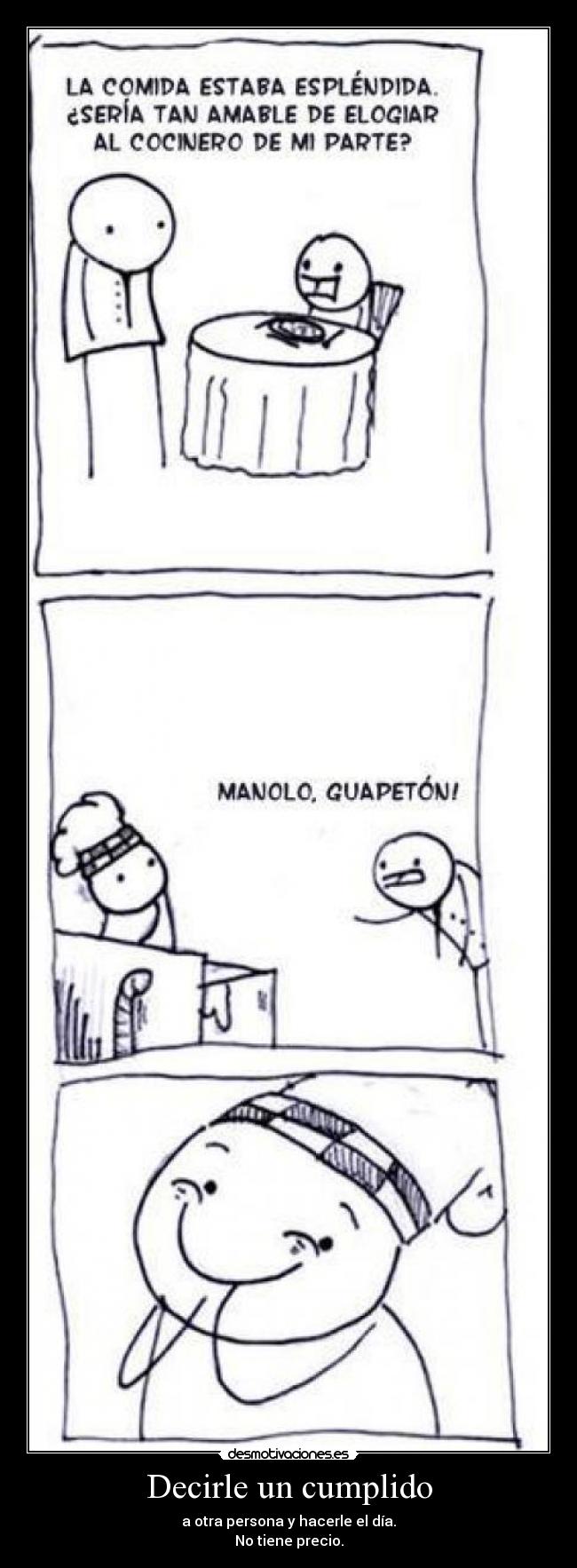 Decirle un cumplido -