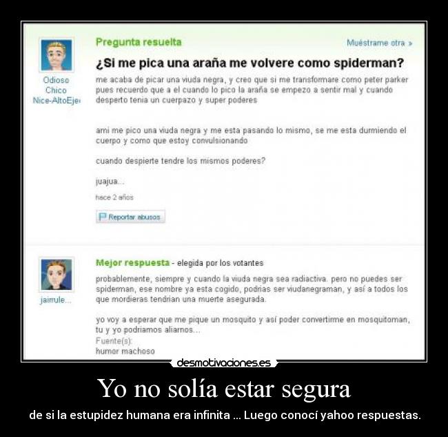 carteles yahoo respuestas votame positivo anda desmotivaciones