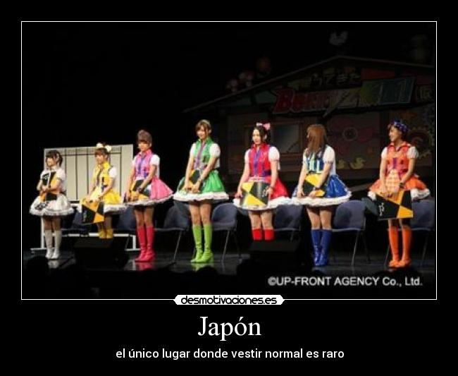 Japón - el único lugar donde vestir normal es raro