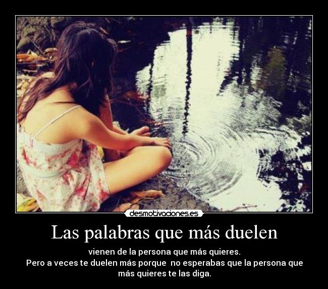 Las palabras que más duelen -